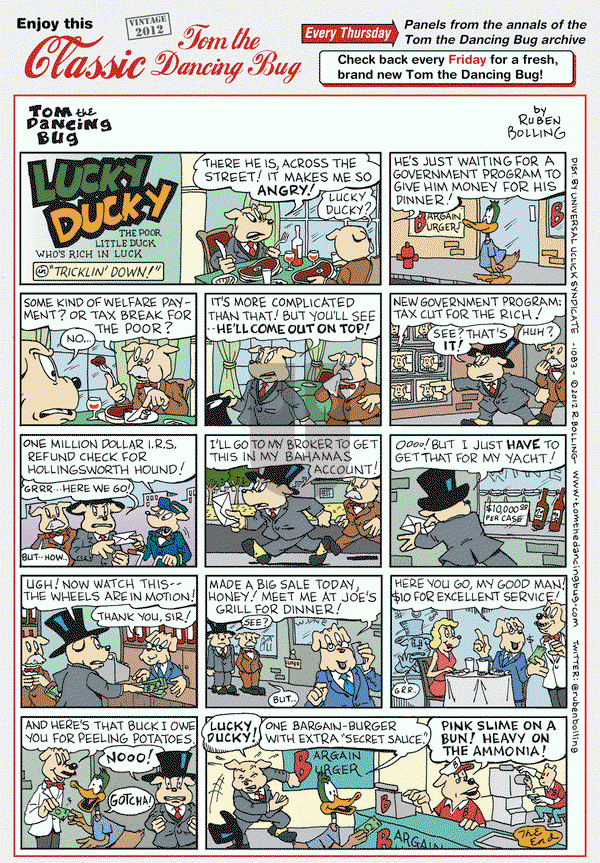 Tom the Dancing Bug on Thursday November 1, 2018 Comic Strip