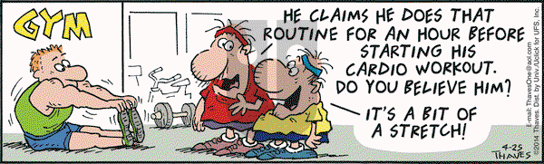 Frank and Ernest on Friday April 25, 2014 Comic Strip
