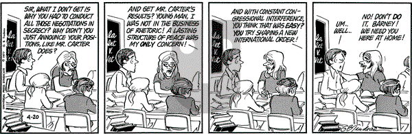 Doonesbury on Wednesday April 20, 1977 Comic Strip