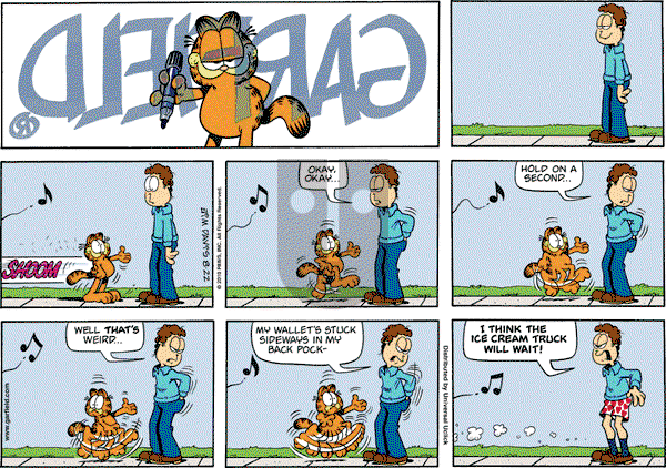 Garfield - Sunday August 22, 2010 Comic Strip
