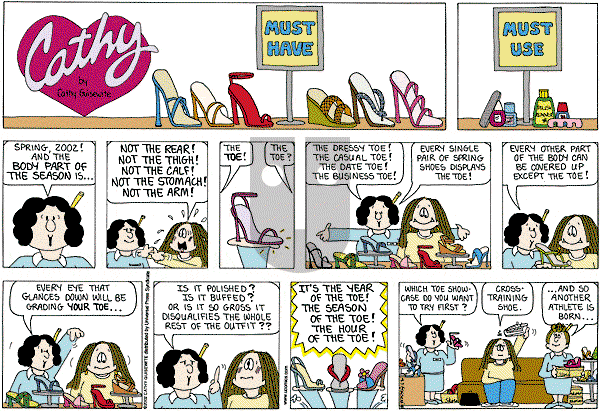 Cathy Classics - Sunday April 7, 2013 Comic Strip