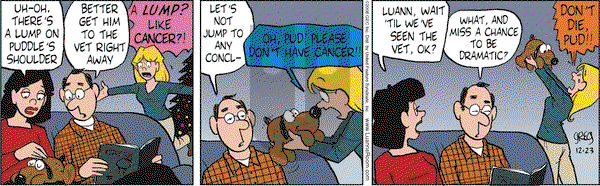 Luann on Tuesday December 23, 2008 Comic Strip