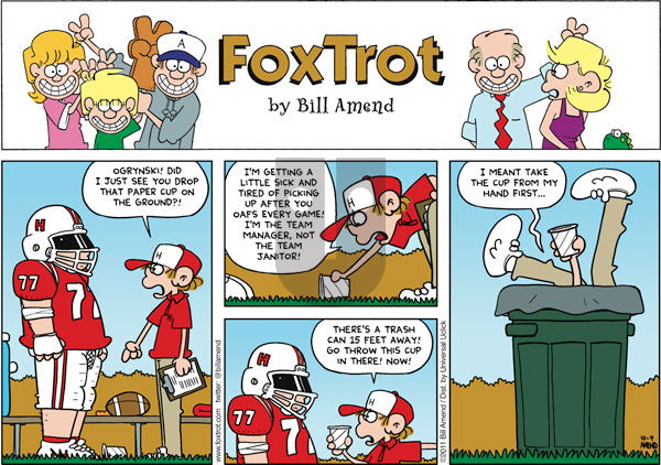 FoxTrot - Sunday October 9, 2011 Comic Strip