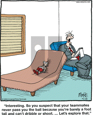 In the Bleachers on Thursday April 13, 2000 Comic Strip