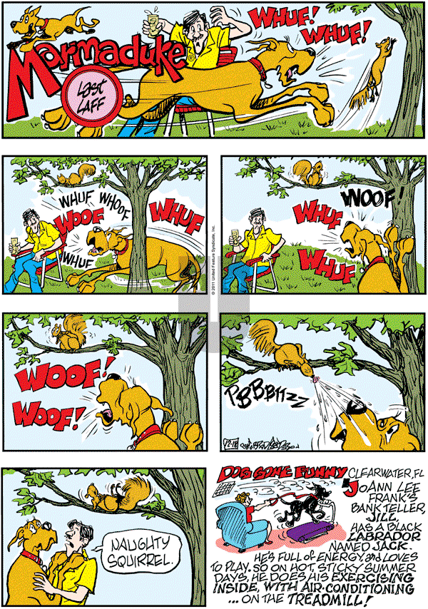 Marmaduke on Sunday December 18, 2011 Comic Strip