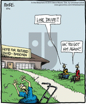 In the Bleachers on Tuesday June 16, 2015 Comic Strip