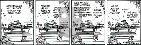 Doonesbury on Thursday December 31, 1981 Comic Strip