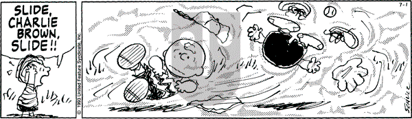 Peanuts - Thursday July 1, 1993 Comic Strip