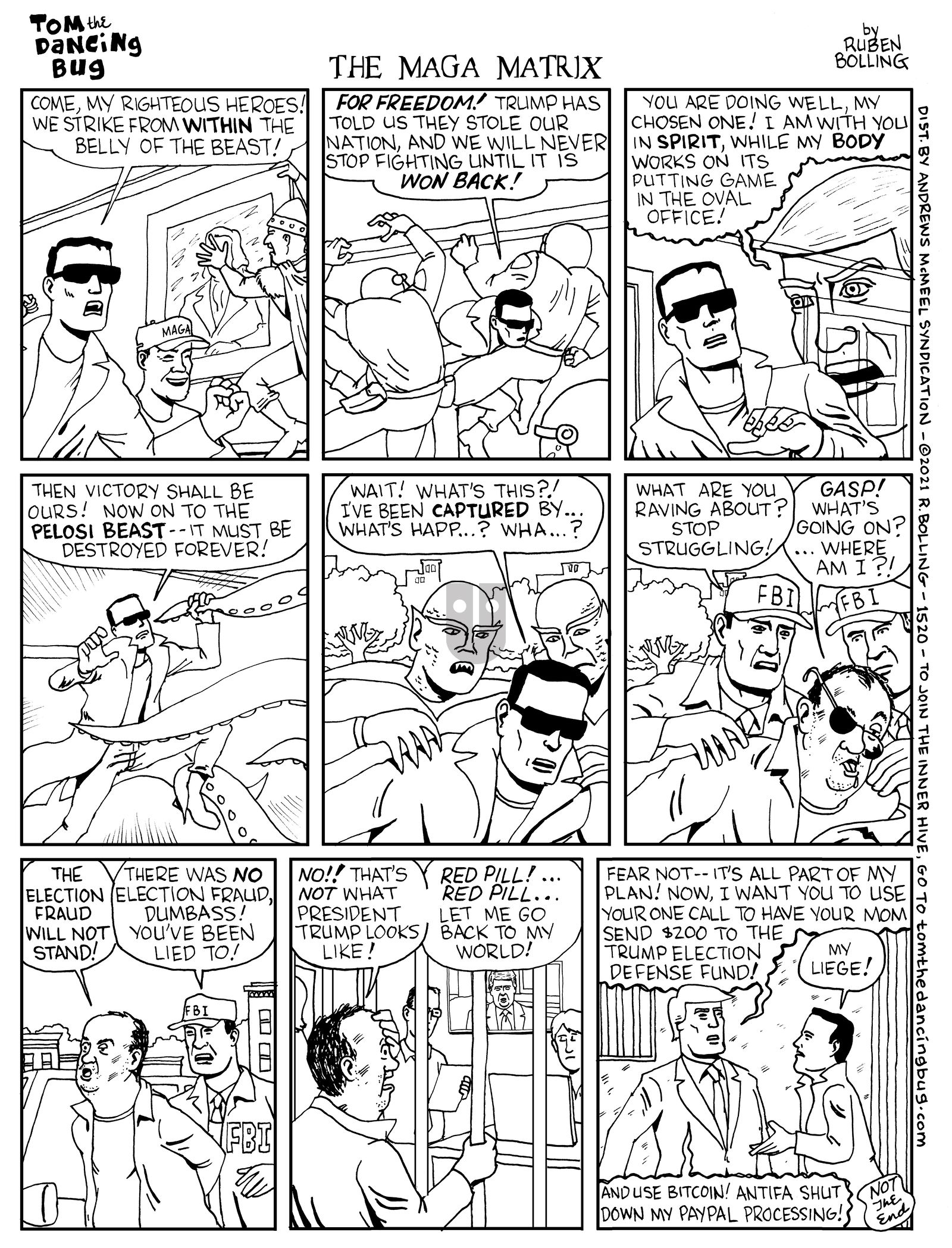 Tom the Dancing Bug - Monday January 11, 2021 Comic Strip