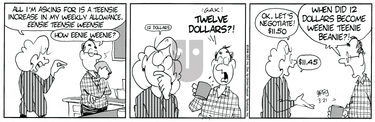 Luann - Thursday March 21, 1996 Comic Strip