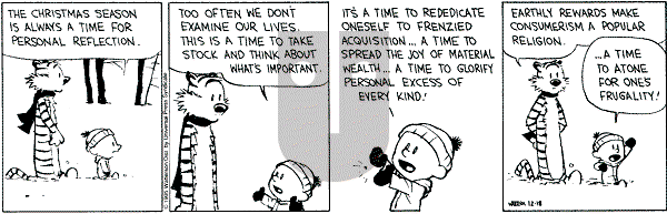 Calvin and Hobbes - Monday December 18, 1995 Comic Strip