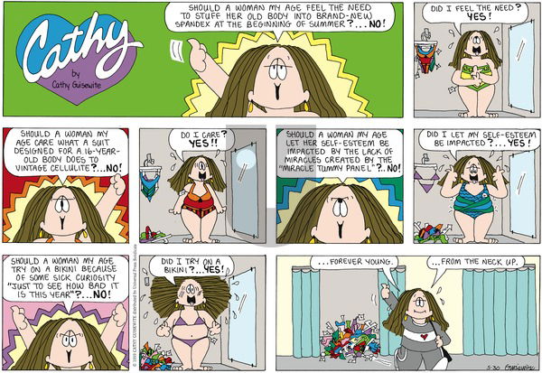 Cathy Classics on Sunday May 30, 1999 Comic Strip