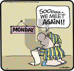 Ziggy on Monday September 3, 2018 Comic Strip