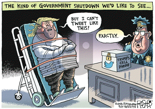 Rob Rogers on Tuesday January 23, 2018 Comic Strip
