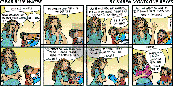 Clear Blue Water on Sunday February 25, 2007 Comic Strip
