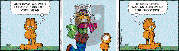 Garfield on Saturday January 16, 2016 Comic Strip