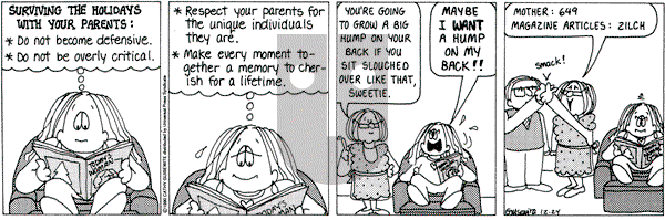 Cathy Classics on Monday December 24, 1990 Comic Strip
