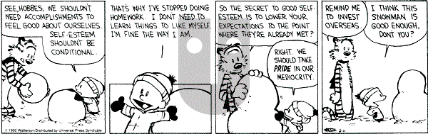 Calvin and Hobbes - Tuesday February 11, 1992 Comic Strip