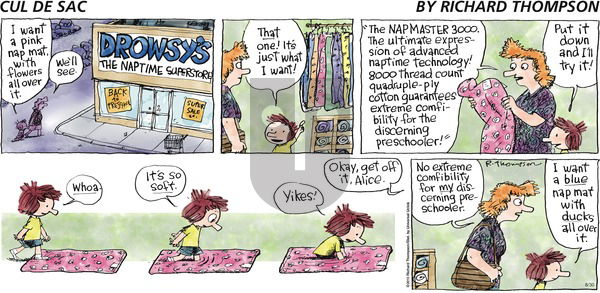 Cul de Sac on Sunday August 30, 2015 Comic Strip