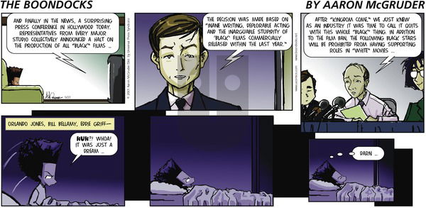 The Boondocks on Sunday May 27, 2001 Comic Strip