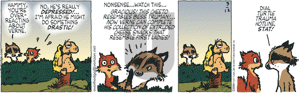 Over the Hedge on Thursday March 26, 2009 Comic Strip