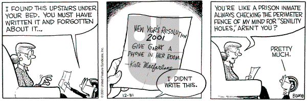 Grand Avenue on Monday December 31, 2001 Comic Strip