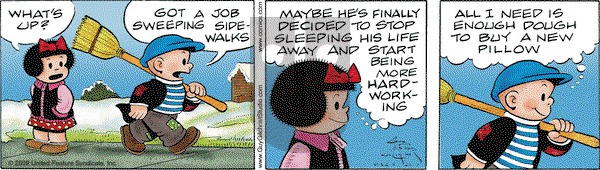 Nancy on Monday March 9, 2009 Comic Strip