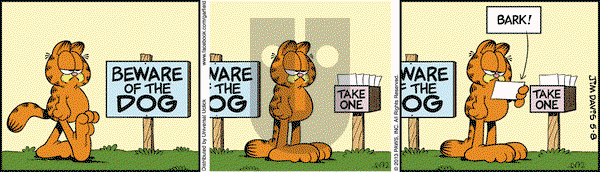 Garfield on Wednesday May 8, 2013 Comic Strip