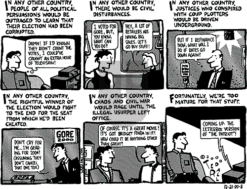 Ted Rall on Saturday December 23, 2000 Comic Strip