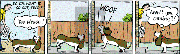 Fred Basset on Wednesday October 3, 2018 Comic Strip