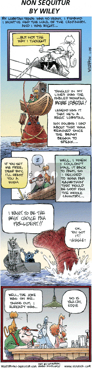 Non Sequitur on Sunday January 25, 2004 Comic Strip