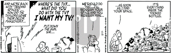 Over the Hedge on Tuesday November 12, 2002 Comic Strip