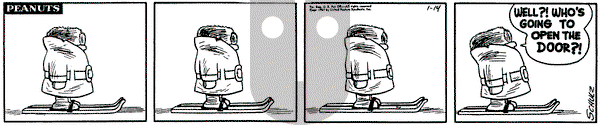 Peanuts on Monday January 14, 1957 Comic Strip