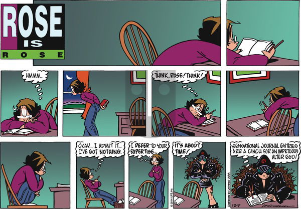 Rose is Rose on Sunday December 7, 2014 Comic Strip