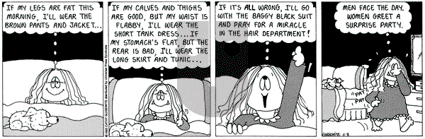 Cathy Classics on Wednesday November 8, 1995 Comic Strip