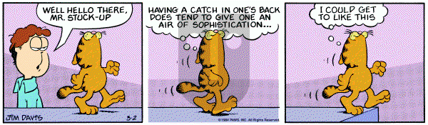 Garfield on Friday March 2, 1984 Comic Strip