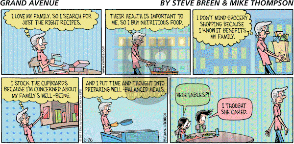 Grand Avenue - Sunday June 26, 2011 Comic Strip