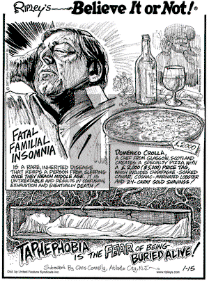 Ripley's Believe It or Not on Monday January 15, 2007 Comic Strip