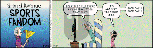 Grand Avenue on Monday September 18, 2023 Comic Strip