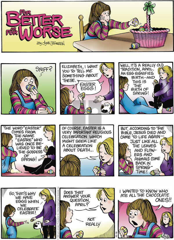 For Better or For Worse on Sunday April 4, 1999 Comic Strip