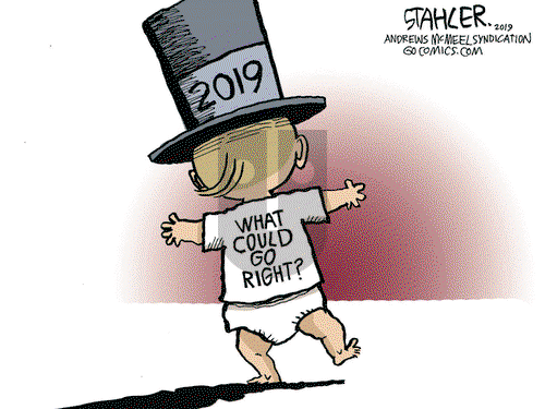 Jeff Stahler on Tuesday January 1, 2019 Comic Strip