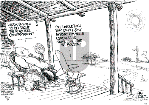 Pat Oliphant on Tuesday August 9, 2005 Comic Strip