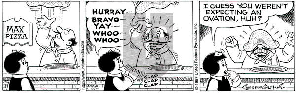 Nancy on Thursday April 10, 1997 Comic Strip