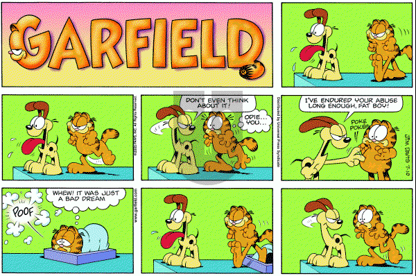 Garfield - Sunday July 10, 2005 Comic Strip