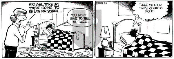 Grand Avenue on Monday May 1, 2000 Comic Strip