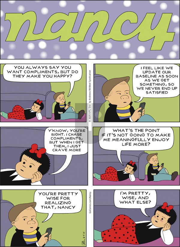 Nancy on Sunday June 15, 2025 Comic Strip