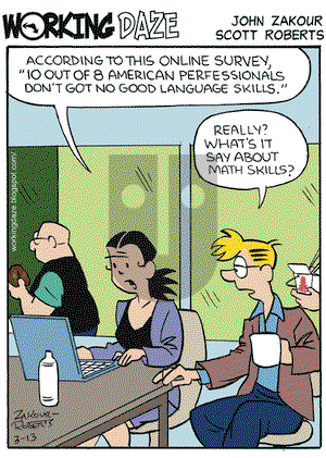 Working Daze on Friday March 13, 2009 Comic Strip