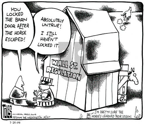 Tom Toles on Wednesday July 29, 2009 Comic Strip
