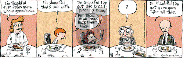 Cul de Sac on Thursday November 26, 2015 Comic Strip