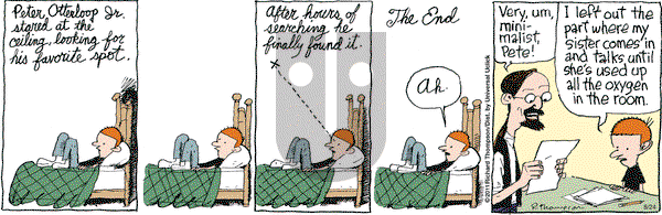 Cul de Sac on Wednesday August 24, 2016 Comic Strip